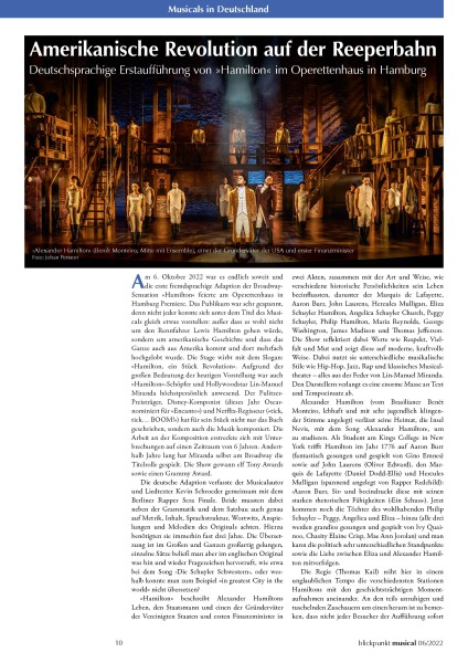 Rezension zur DSE von HAMILTON in Hamburg aus der BliMu 06-22